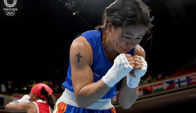 Mary Kom was knocked out of the Tokyo Olympics
